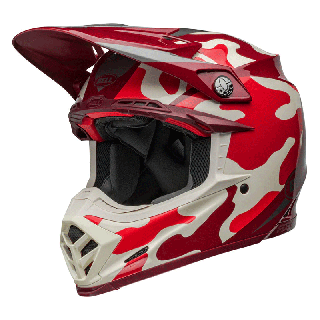 Casque Bell Moto-9S Flex - Ferrandis Méchant Gloss Red/Silver