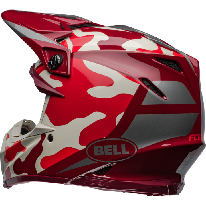 Casque Bell Moto-9S Flex - Ferrandis Méchant Gloss Red/Silver