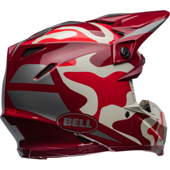 Casque Bell Moto-9S Flex - Ferrandis Méchant Gloss Red/Silver