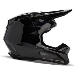 Casque FOX v1 solid noir | Oxmoto