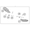 paire de reposes pied origine ktm/gasgas