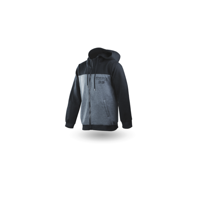 Sweat à capuche sherco trademark noir/gris | Oxmoto