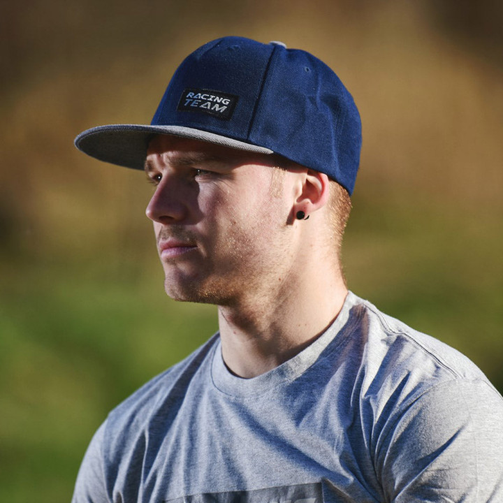 Casquette sherco racing team flat cap bleu marine | Oxmoto