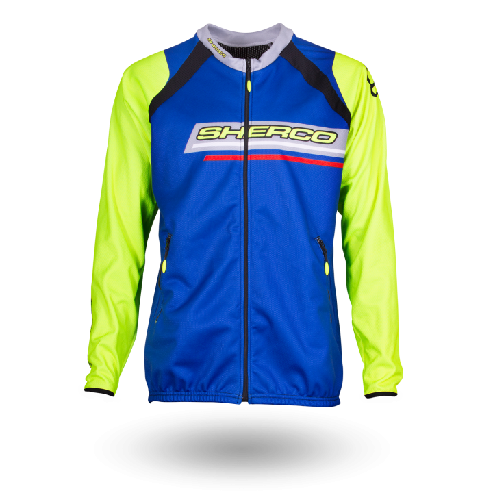 Casaque enduro sherco bleu/jaune 2022 | Oxmoto