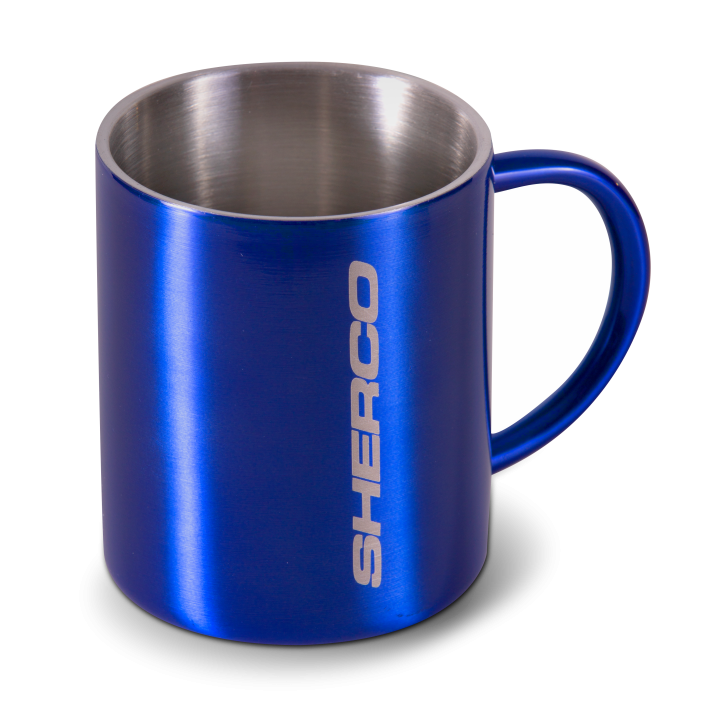 Mug métal sherco bleu | Oxmoto