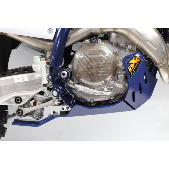 Sabot AXP xtrem avec protection de biellette phd ø8mm KTM 450 sx-f 23-24 bleu