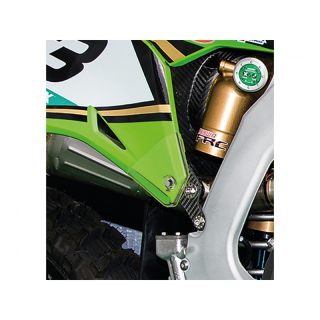 Fonds de plaque Blackbird graphic blanc Kawasaki kxf