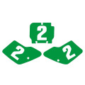 Fonds de plaques Tecnosel vert Kawasaki KX125/250 | Oxmoto
