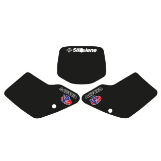 Fonds de plaques Tecnosel noir Kawasaki KX125/250 | Oxmoto