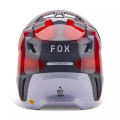 Casque FOX v3 volatile gris/rouge 2024 | Oxmoto