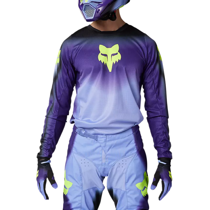 Maillot FOX 180 interfere noir/bleu 2024 | Oxmoto