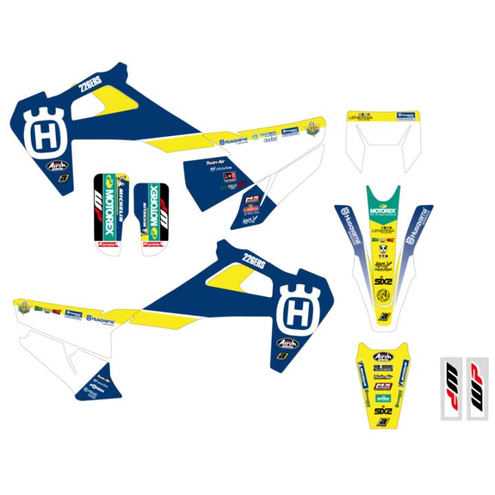 Kit déco avec housse de selleblackbird replica trophy 21 Husqvarna