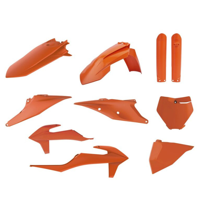 Kit plastiques Polisport orange KTM 1092574 | Oxmoto