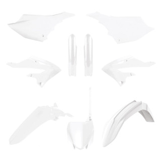 Kit plastiques Polisport - blanc Yamaha YZ125/250 | Oxmoto