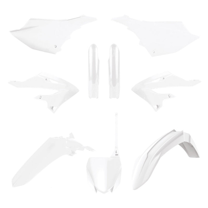 Kit plastiques Polisport - blanc Yamaha YZ125/250 | Oxmoto