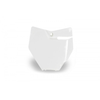 Plaque numéro frontale UFO blanc Gas Gas 85 mc | Oxmoto