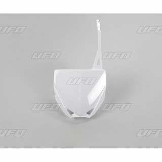 Plaque numéro frontale UFO blanc Yamaha 85 yz | Oxmoto