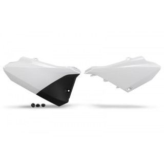 Plaques latérales UFO blanc Yamaha 85 yz | Oxmoto