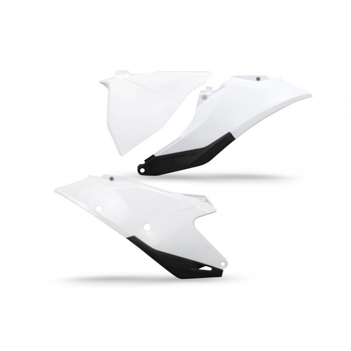 Plaques latérales UFO blanc Gas Gas | Oxmoto