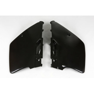 Plaques latérales UFO noir Kawasaki 125/250 kx | Oxmoto