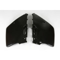 Plaques latérales UFO noir Kawasaki 125/250 kx | Oxmoto
