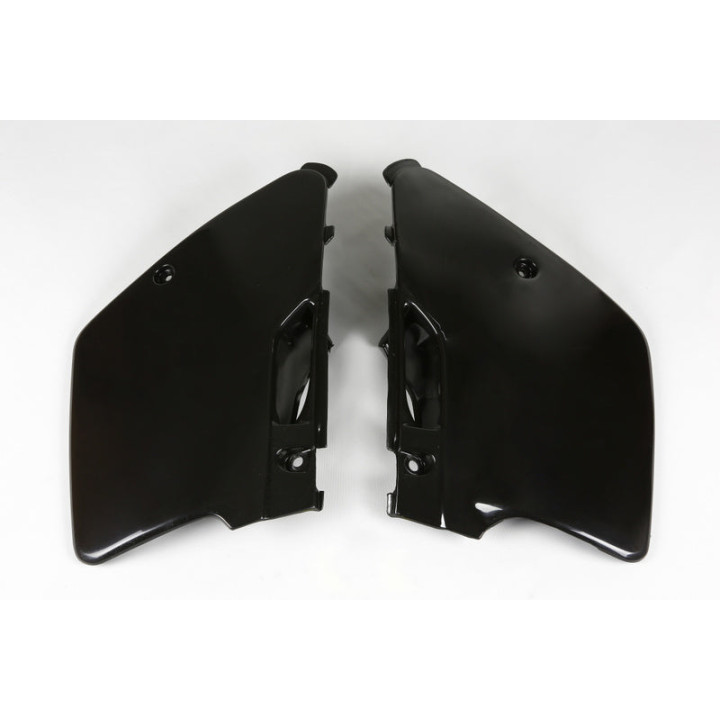 Plaques latérales UFO noir Kawasaki 125/250 kx | Oxmoto