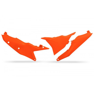 Plaques latérales UFO orange fluo KTM | Oxmoto