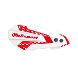 Protège-mains Polisport mx flow blanc/rouge Gas Gas enduro