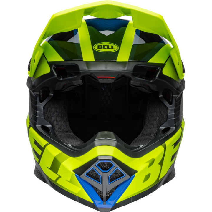 Casque Bell Moto-10 Spherical - Sliced Matte/Gloss Retina/Blue