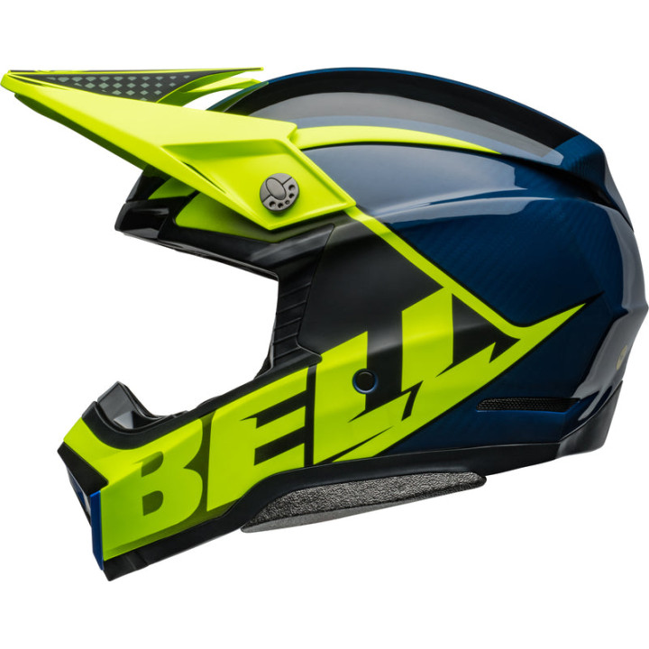 Casque Bell Moto-10 Spherical - Sliced Matte/Gloss Retina/Blue