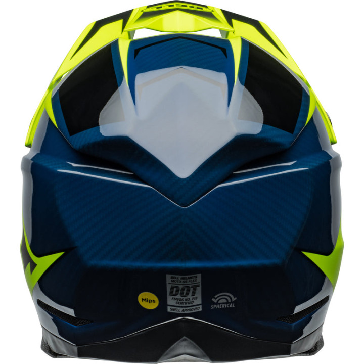 Casque Bell Moto-10 Spherical - Sliced Matte/Gloss Retina/Blue