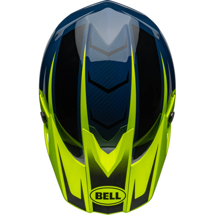 Casque Bell Moto-10 Spherical - Sliced Matte/Gloss Retina/Blue