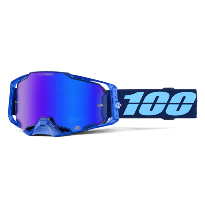 Lunettes 100% armega hiper coupe - iridium bleu | Oxmoto
