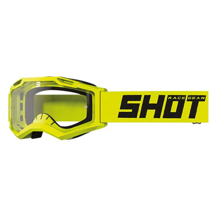Lunettes SHOT assault 2.0 solid 2024 jaune | Oxmoto