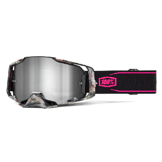 Lunettes 100% armega sarcelle - iridium argent | Oxmoto