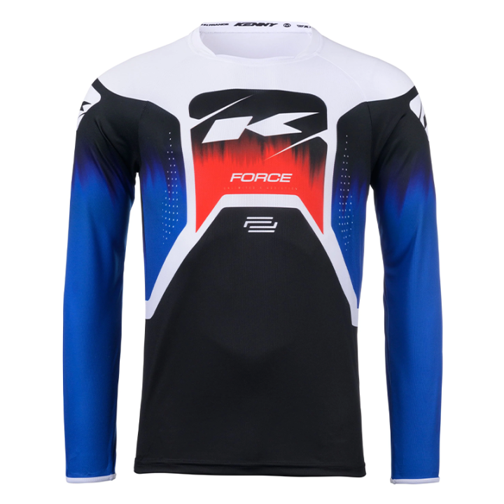 Maillot KENNY force noir/navy/rouge 2024 | Oxmoto