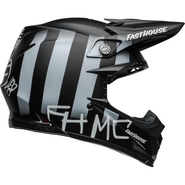 Casque Bell Moto-9S Flex - Fasthouse MC Core Matte Black/Yellow