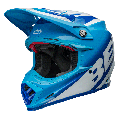 Casque Bell Moto-9S Flex - Rail Gloss Blue/White | Oxmoto