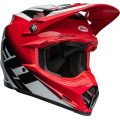 Casque Bell Moto-9S Flex - Rail Gloss Red/White | Oxmoto