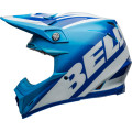 Casque Bell Moto-9S Flex - Rail Gloss Blue/White | Oxmoto