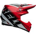 Casque Bell Moto-9S Flex - Rail Gloss Red/White | Oxmoto