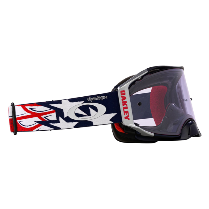 Masque Oakley Airbrake MX TLD Red White Blue Wings - Écran Prizm MX Low Light