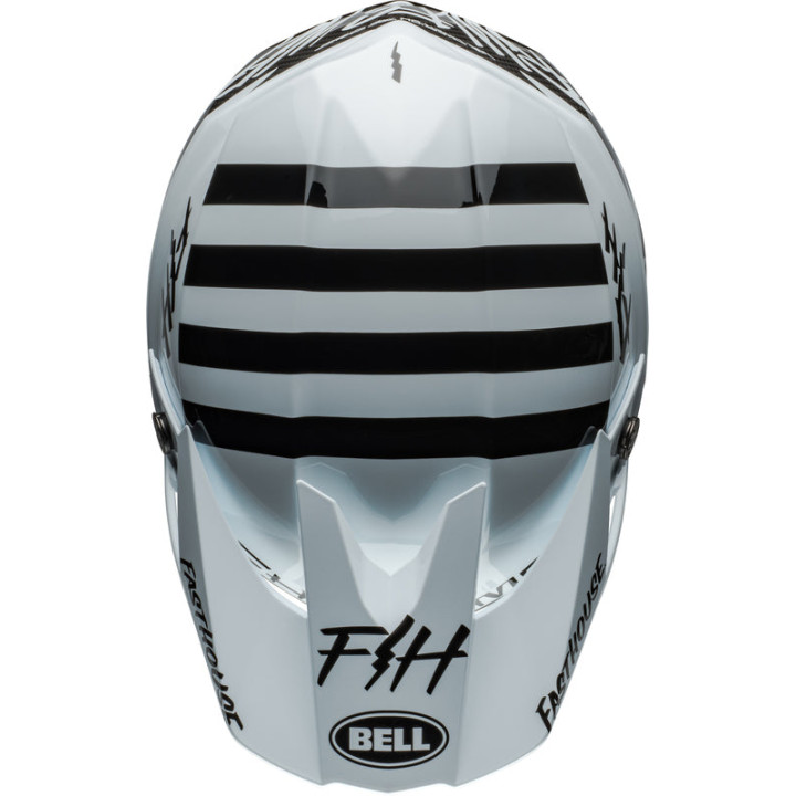 Casque Bell moto-10 spherical fasthouse mod squad blanc/noir