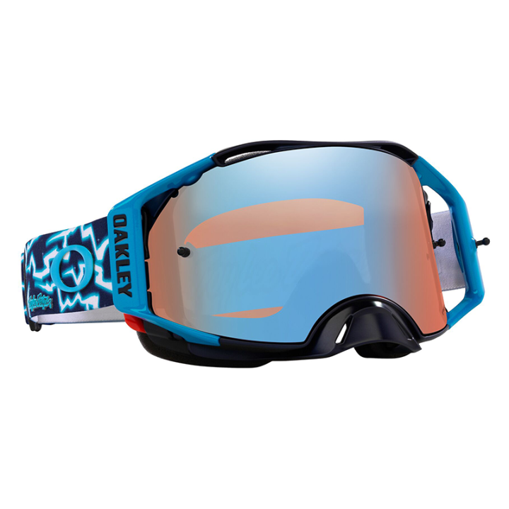 Masque Oakley Airbrake MX TLD Blue Lightning - Écran Prizm MX Sapphire