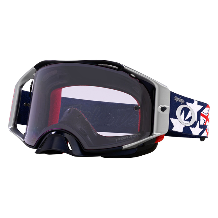 Masque Oakley Airbrake MX TLD Red White Blue Wings - Écran Prizm MX Low Light