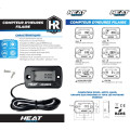 Compteur d'heures filaire heat racing | Oxmoto