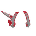 Protections de cadre xgrip Acerbis Gas Gas 2024 rouge/gris