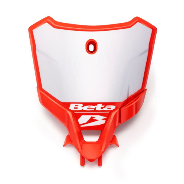 Plaque avant cross Beta factory rouge | Oxmoto