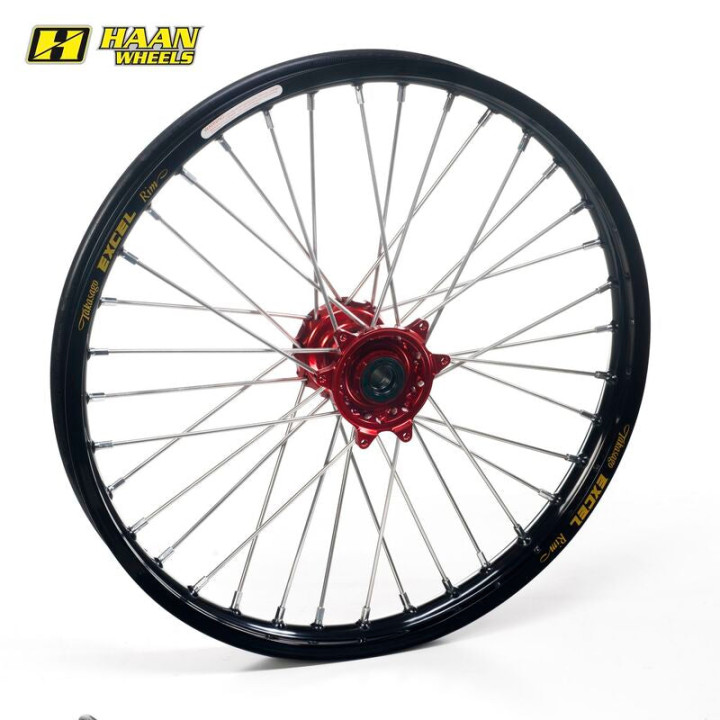 Roue avant haan wheels 21x1,60 Honda noir/rouge | Oxmoto