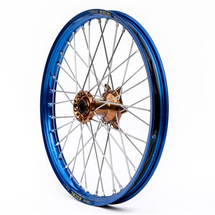 Roue avant haan wheels 21x1,60 Yamaha bleu/magnésium